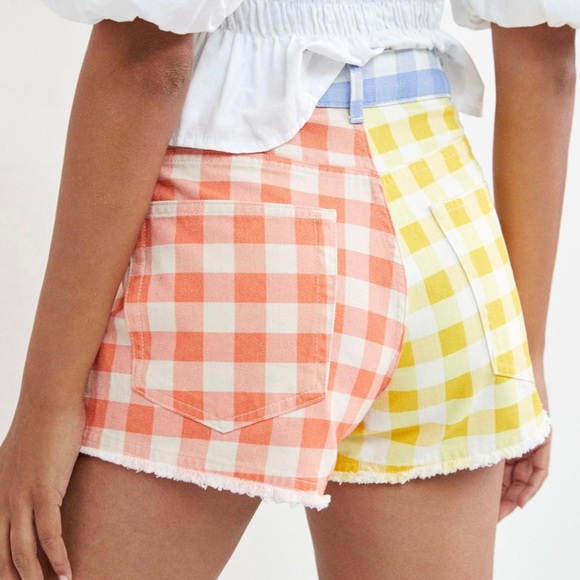 FARM Rio Pants - Anthropologie Farm Rio Gingham High Waist Shorts NWT
